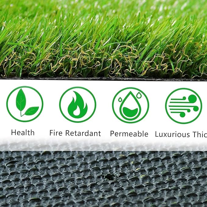 Artificial Grass for Dogs Pee Tray Fake Grass Mat for Professional Puppy Potty Trainer Replacement Dog Grass Pad for Indoor and Outdoor (25.5x19.5 Inch(Pack of 2))
