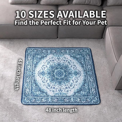 Dog Pee Pads Training Pads Upgrade Triple Thickness All-Purpose Super Absorbent & Leak-Proof, Quick Dry and Leak-Proof and Odor Control (Blue/Multi, 48" x48"x2PCS)