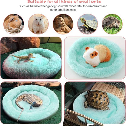 BWOGUE Hamster Bed,Round Velvet Warm Sleep Mat Pad for Hamster/Hedgehog/Squirrel/Guinea Pig/Rats and Other Small Animals