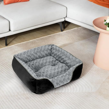 INVENHO X-Large Dog Bed Rectangle Washable Orthopedic Soft Calming Sleeping Durable Pet Cuddler with Anti-Slip Bottom