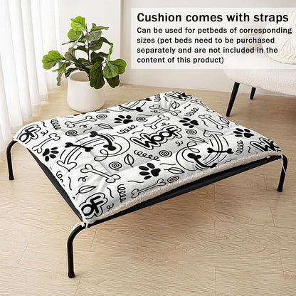Dog Cat Bed Mat Ultra Soft Fluffy Pet Bed Washable Fashion Dog Crate Beds Comfy Comfy Pet Sleeping Pad Suitable for Pet Raised Bed(30"x26",Cut Woof)