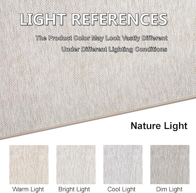 Ultra Thin Indoor Door Mat, Low-Profile Door Mats Indoor Entrance, Non-Slip Natural Rubber Backing Doormat, Washable Entryway Doormats, Fade Resistant Dirt Trapper for Kitchen, 35''x24'',Beige