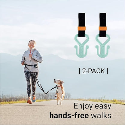 SVD.PET 2PC Dog Poop Bag Holder, Waste Bag Holder, Dog Poop Bag Carrier, Hand Free Holder (Spearmint)