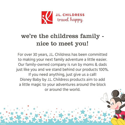 J.L. Childress Disney Baby Gate Check Bag for Car Seats - Travel Bag for Airplane, Fits All Baby & Infant Car Seats, Airport Accessories for Gate Check, Flying Essentials - Mickey Mouse, Red