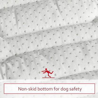 Dog Crate Mat (21" X 14"), Soft Dog Bed Mat with Cute Prints, Personalized Crate Pad, Anti-Slip Bottom, Machine Washable Kennel Pad