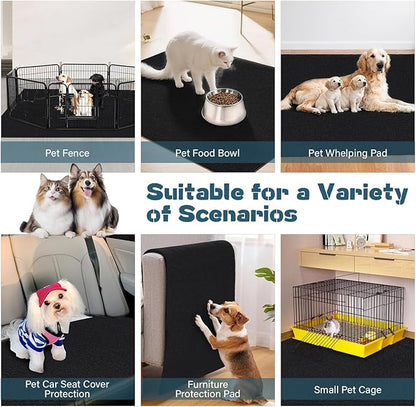 32" X 50" X 0.23'' Mat for Under Dog Crate Waterproof Non-Slip Kennel Mat to Protect Floors Large Absorbs Urine Reusable Dog Playpen Mat