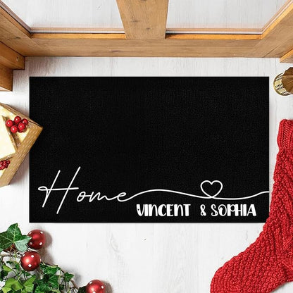 Custom Doormat with Family Name - Personalized Entryway Door Mat Front Door Mat for Outdoor Decor Entrance Mat Housewarming Gift with Anti-Slip Backing Design10