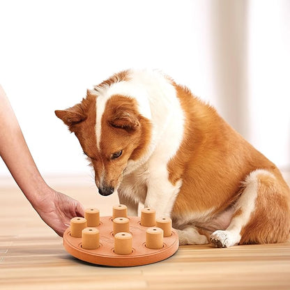 Outward Hound by Nina Ottosson Dog Smart Treat Puzzle Enrichment Toy, Level 1 Beginner, Orange, Composite