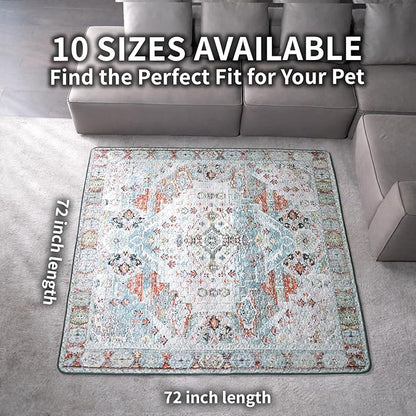Dog Pee Pads Training Pads Upgrade Triple Thickness All-Purpose Super Absorbent & Leak-Proof, Quick Dry and Leak-Proof and Odor Control (Blue/White/Multi, 72" x72"x1PCS)