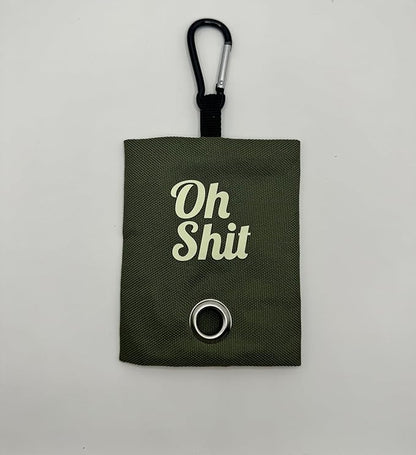 Funny Novelty Dog Waste Bag Dispenser - Oh Shit (Pink)