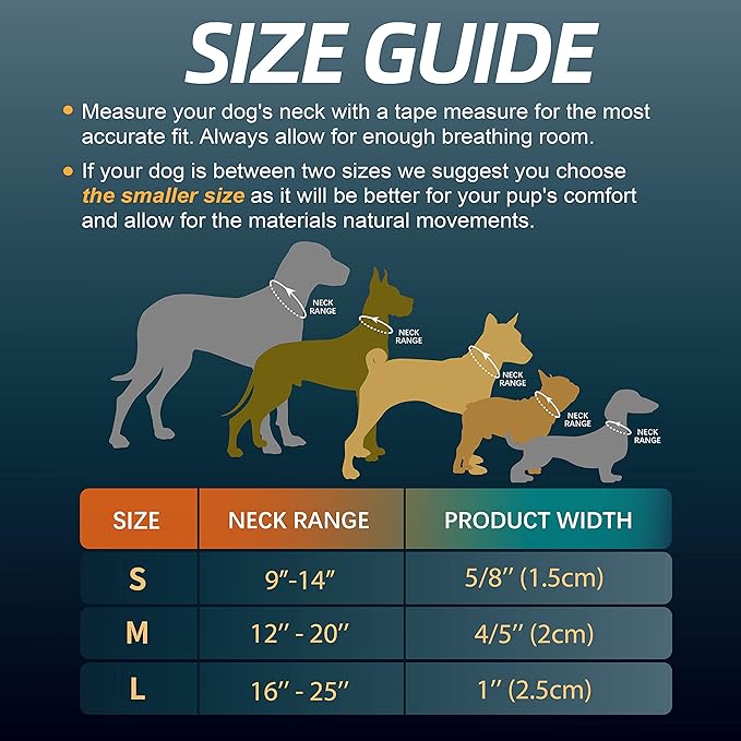 Soft Padded Dog Collar, Neck 16’’-25’’, Adjustable Heavy Duty Collar with 3M Reflective Logo for Medium, Large Dogs, Camo Orange, L