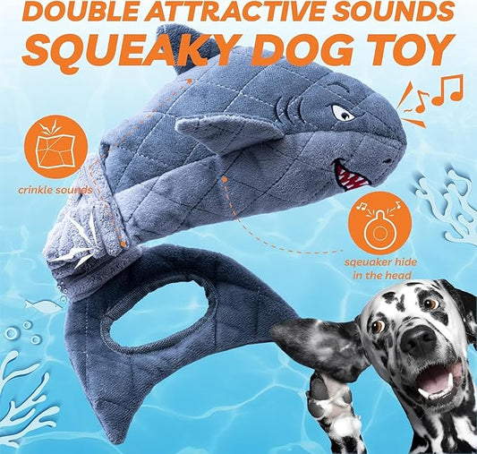 LEGEND SANDY Large Squeaky Dog Toys to Keep Them Busy, Interactive Plush Dog Toy,Crinkle Tug of War Dog Chew Toy for Small, Medium, and Large Dog