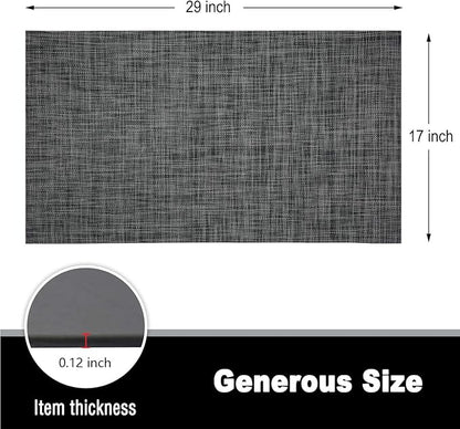 Kitchen Rugs Home Doormats 17X29X0.12 Inch Pet Mats Non Slip Waterproof Easy Cleaning Stain Resistant Rolled Packed