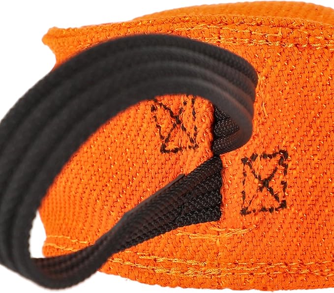 Dingo Gear Dog Tug Toy for Strong Dog, Bite Training, IGP, Fun, French Linen Candy, 12x5,5" Orange Berta S00098