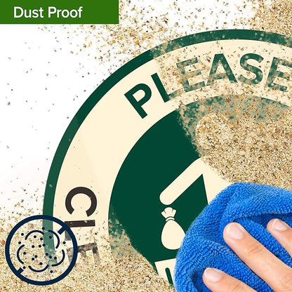 Please Clean Up After Your Pet Sign 9"x17", Heavy Duty Integrated Ground Stakes, Indoor/Outdoor Use, Rust Free Aluminum Composite, Made in USA by My Sign center