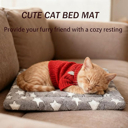 Dog Bed Mat 4 Pcs - Reversible Dog Crate Bed Mats, Soft & Breathable Kennel Pad, Durable Crate Bed for Dogs & Cats