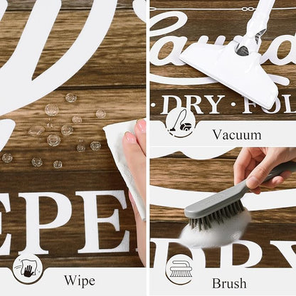 Pauwer Laundry Room Rug Runner 20"x60" Waterproof Rubber Laundry Mat Non Slip Kitchen Mats for Floor Washable Floor Mat Runner Rug for Farmhouse Mudroom Washroom Bathroom Decor