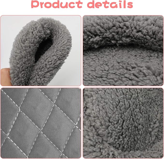 BWOGUE Hamster Bed,Round Velvet Warm Sleep Mat Pad for Hamster/Hedgehog/Squirrel/Guinea Pig/Rats and Other Small Animals