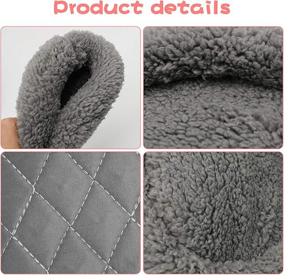 BWOGUE Hamster Bed,Round Velvet Warm Sleep Mat Pad for Hamster/Hedgehog/Squirrel/Guinea Pig/Rats and Other Small Animals