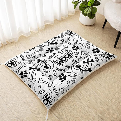 Dog Cat Bed Mat Ultra Soft Fluffy Pet Bed Washable Fashion Dog Crate Beds Comfy Comfy Pet Sleeping Pad Suitable for Pet Raised Bed(30"x26",Cut Woof)