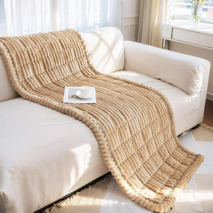 LiveGo Pet Couch Cover Dogs Washable Non-Slip Couch Protector Pet Friendly Dog Mat for Couches and Sofas (Milky Coffee, 90x210 cm / 35.4x82.67 in)