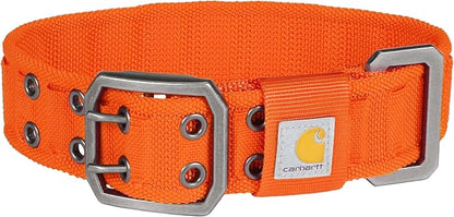 Carhartt Pet Fully Adjustable Wide Webbing Collar for Dogs, Heavy Duty Nylon for Walking & Training, Blaze Orange, Large