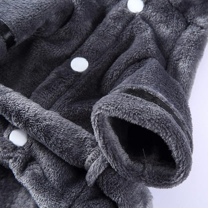 Petyoung Pet Bathrobe Dog Pajama Thickened Hooded Bathrobe Quick Drying and Super Absorbent Dog Bath Towel Soft Pet Nightwear for Puppy Small Dogs Cats