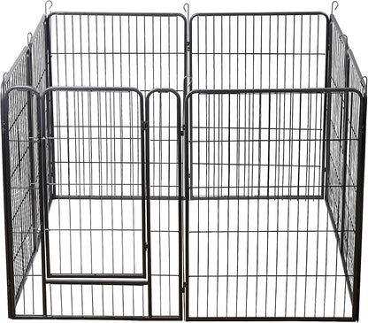 ZENY Dog Playpen 40Inch 8 Panels, Heavy Duty Pet Dog Pen Indoor, Metal Dog Fence with Doors, Foldable Animal Outdoor Exercise Pen for Yard, RV, Camping