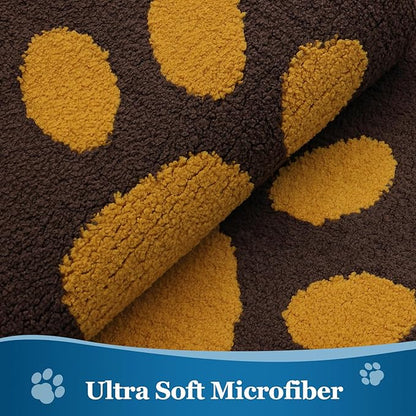 Buganda Dog Door Mat for Muddy Paws, Absorbent Dirt Trapper Washable Indoor Doormats, Non Slip Low-Profile Mud Mat for Dogs, Front Entrance Doormat for Inside Floor (36x24 Inches, Coffee)