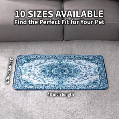 Dog Pee Pads Training Pads Upgrade Triple Thickness All-Purpose Super Absorbent & Leak-Proof, Quick Dry and Leak-Proof and Odor Control (Blue/Multi, 24" x48"x2PCS)