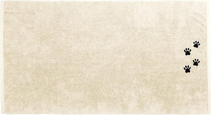 DAN RIVER Dog Towel - Pack of 1, 100% Cotton, 20x40, Ultra Soft 450 GSM, Super Absorbent & Quick Drying Towel for Dogs, Cats, and Other Pets, Shortbread.