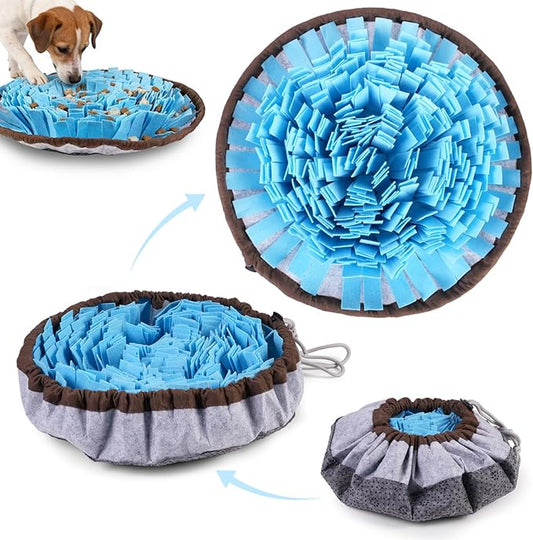 Snuffle Mat for Dogs Interactive Puzzle Feeder for Cognitive Mental Stimulation Anti Boredom Dog Toys for Puppy Games Enrichment Toy & Cat Activity Rug Indoor Outdoor