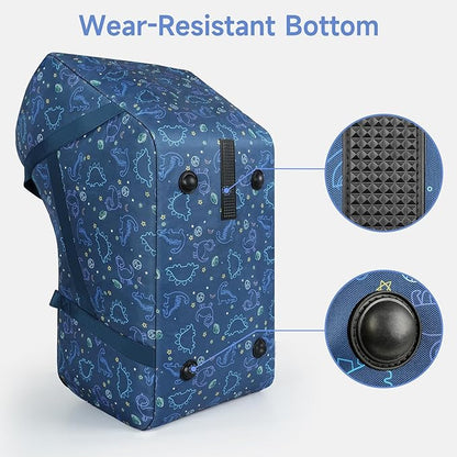YOREPEK Infant Car Seat Travel Bag Compatible with Nuna Pipa Car Seat and Base,Fit for Graco SnugRide 35 Lite and Base,Car Seat Carrier for Airport,Carseat Travel Cover for Baby Travel Essentials,BLUE