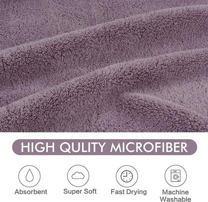 KinHwa Dog Towel Super Absorbent Pet Bath Towel Microfiber Dog Drying Towel for Small, Medium, Large Dogs and Cats 30inch x 50inch Purple