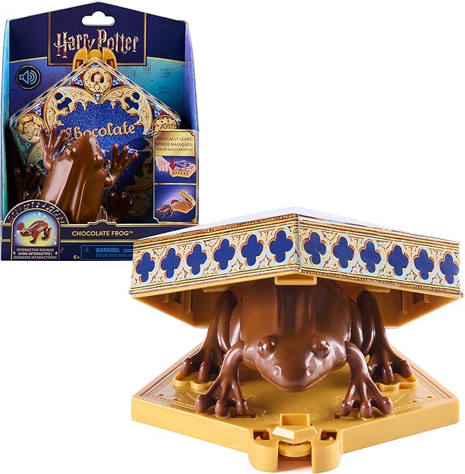 Wizarding World Harry Potter, Interactive Chocolate Frog Toy, Jumps & Leaps with Sound Effects, Kids Toys for Girls & Boys Ages 6 and up