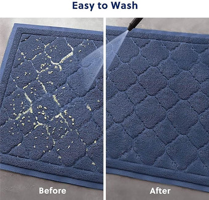WePet Cat Litter Box Mat, Kitty Premium PVC Pad, Durable Trapping Rug, Phthalate Free, Urine-Resistant, Scatter Control, XXL 47 x 36 Inch, Blue