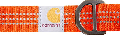 Carhartt Nylon Webbing Dog Collar, Fully Adjustable W/Durable Side Release Buckle, Hunter Orange, Large