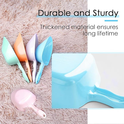 Melamine Pet Food Measuring Scoop, 1 Cup 1/2 Cup 1/4 Cup with Clear Measurement Lines for Dog, Cat, Bird, and Rabbit, Durable, Ergonomic Handle, Dishwasher safe-Baby Blue & Baby Pink