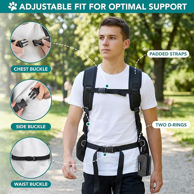 PetAmi Dog Front Carrier Backpack, Ventilated Adjustable Dog Pet Cat Chest Carrier Backpack, Dog Carrier for Hiking Camping Travel, Small Dog Puppy Medium Cat Carrying Bag, Max 10 lbs, Black