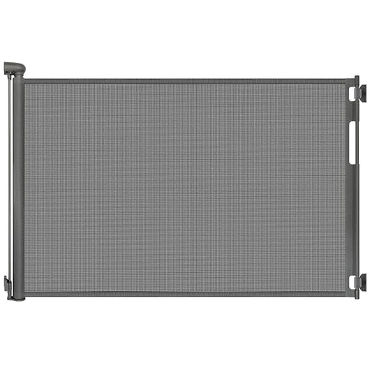 70 Inch Wide Retractable Baby Gate for Doorways, Extra Long Dog Gate Indoor Pet Gate Retractable Gate Outdoor Gates for Decks, Extra Long Baby Gates for Large Openings, Gray