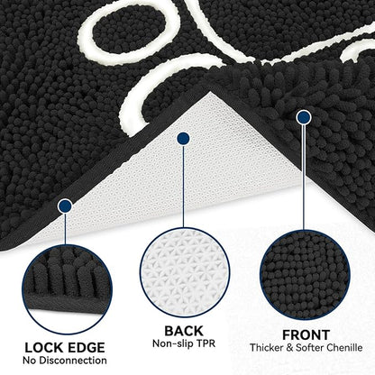 Bcoimo Super Absorbent Dog Door Mat, 60"*24" Anti Slip Mat for Muddy Paws, Pet Rugs for Dirty Paws Washable That Absorbs Moisture and Dirt, for Dog Cage and Pet Resting Carpet