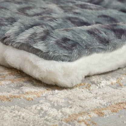 MidWest Homes For Pets Reversible Pet Bed; Machine Washable; Great for Toy Dog Breeds; Spotted Gray; 18"; 40218-FVGYS (Pack of 2)