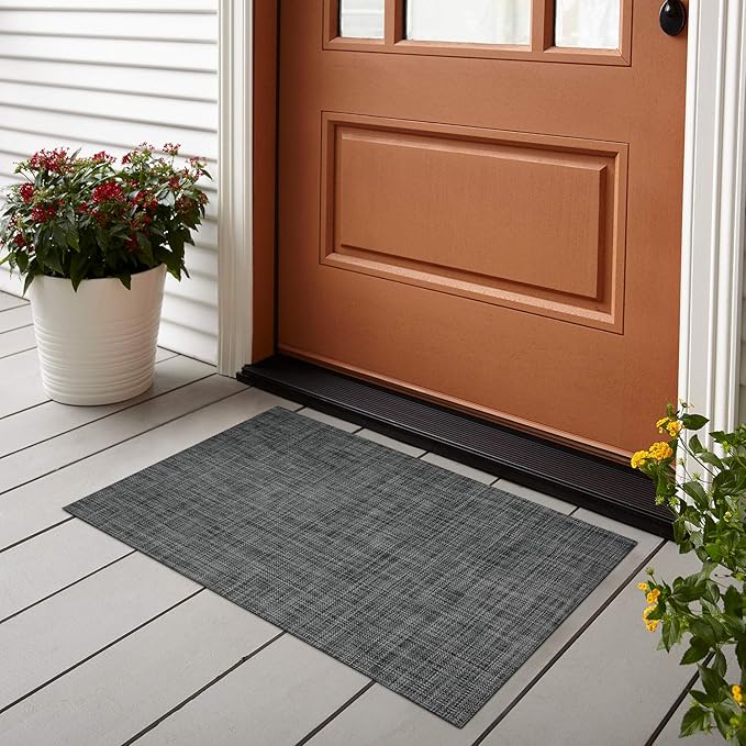Kitchen Rugs Home Doormats 17X29X0.12 Inch Pet Mats Non Slip Waterproof Easy Cleaning Stain Resistant Rolled Packed