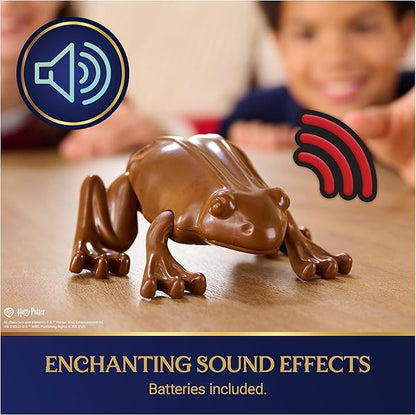 Wizarding World Harry Potter, Interactive Chocolate Frog Toy, Jumps & Leaps with Sound Effects, Kids Toys for Girls & Boys Ages 6 and up