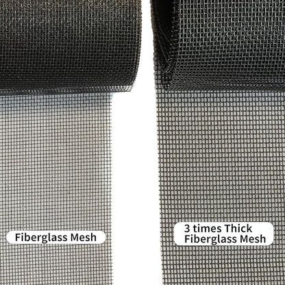 Tooltriz Pet Proof Window Screen Replacement, 39 inch W x 100 inch L, Upgraded Thicken Charcoal Mesh for Sliding Pet Screen Door Repair - Screen Door Protector for Dogs Patio Screen mesh