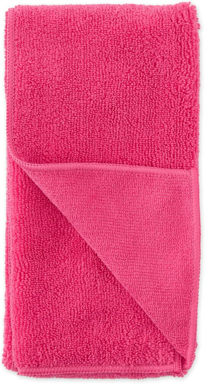 Bone Dry Pet Grooming, Embroidered Microfiber Towel Drying Collection, 15x30, Raspberry Sorbet