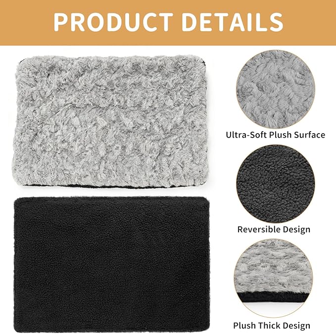 NAMOTEK Self-Warming Cat Bed Indoor/Outdoor Super Soft Self Heating Pet Mat Washable Thermal Pad for Cat & Dog 39x27 inch