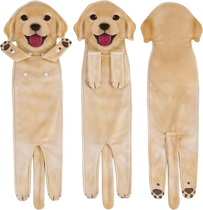 AGRIMONY Funny Golden Retriever Dog Hand Towels for Bathroom Kitchen -Easter Mothers Fathers Dog Mom Dad Gifts for Women Men Teens Kids- Cute Towels Decor Valentines Housewarming Birthday Gifts Ideas