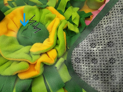 Dogs Snuffle Mat Pet Feeding Mats Puppy Sniffing Pad,Cat Doggies Interactive Puzzle Toys for Multiple Breeds Encourages Natural Foraging Skills,Training and Stress Release (Yellow)