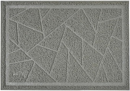 WePet Cat Litter Box Mat, Kitty Premium PVC Pad, Durable Trapping Rug, Phthalate Free, Urine-Resistant, Scatter Control, Mosaic, XXL 47 x 35 Inch, Cadet Grey
